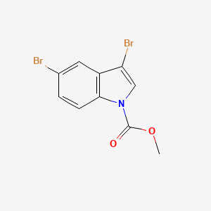 1H-Indole-1-carboxylic acid, 3,5-dibromo-, methyl ester