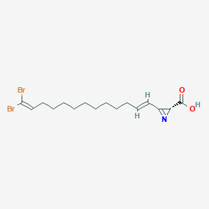 molecular formula C16H23Br2NO2 B1262758 Motualevic acid F 