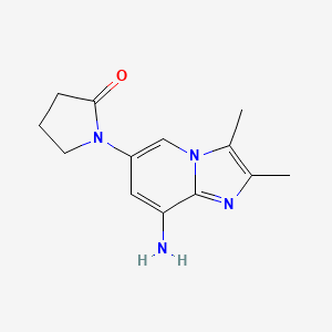 1-(8-Amino-2,3-dimethylimidazo[1,2-a]pyridin-6-yl)pyrrolidin-2-one