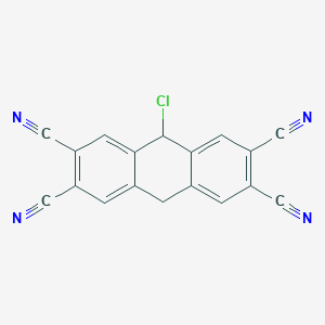 9-Chloro-9,10-dihydroanthracene-2,3,6,7-tetracarbonitrile