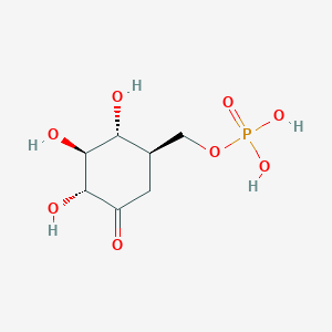 molecular formula C7H13O8P B1262762 Validone 7-phosphate 