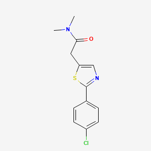 2-[2-(4-Chlorophenyl)-1,3-thiazol-5-yl]-N,N-dimethylacetamide