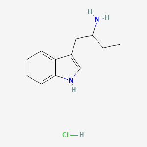 molecular formula C12H17ClN2 B1262769 Etryptamine hydrochloride CAS No. 3460-71-7
