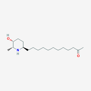 molecular formula C18H35NO2 B1262772 6-Isocassine 