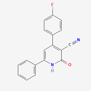 4-(4-Fluorophenyl)-2-oxo-6-phenyl-1,2-dihydropyridine-3-carbonitrile