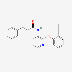 N-[2-(2-tert-Butylphenoxy)pyridin-3-yl]-3-phenylpropanamide