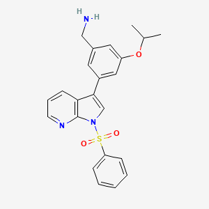 Benzenemethanamine, 3-(1-methylethoxy)-5-[1-(phenylsulfonyl)-1H-pyrrolo[2,3-b]pyridin-3-yl]-