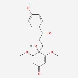 molecular formula C17H18O6 B1262788 鸡血藤酮 