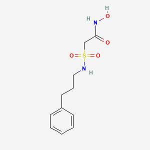 N-Hydroxy-2-[(3-phenylpropyl)sulfamoyl]acetamide