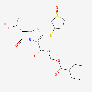 molecular formula C19H27NO7S3 B1262789 Ulopenem etzadroxil 