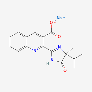 molecular formula C17H16N3NaO3 B1262791 Imazaquin-sodium CAS No. 81335-46-8