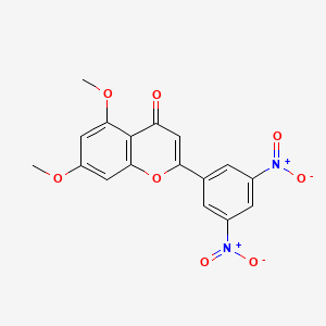 2-(3,5-Dinitrophenyl)-5,7-dimethoxy-4H-1-benzopyran-4-one