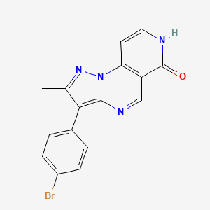 3-(4-Bromophenyl)-2-methylpyrazolo[1,5-a]pyrido[3,4-e]pyrimidin-6-ol