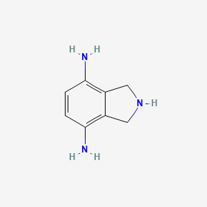 molecular formula C8H11N3 B12627969 2,3-Dihydro-1h-isoindole-4,7-diamine CAS No. 917805-13-1