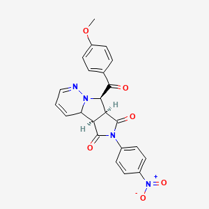 (2R,6S,7R)-7-(4-methoxybenzoyl)-4-(4-nitrophenyl)-4,8,9-triazatricyclo[6.4.0.02,6]dodeca-9,11-diene-3,5-dione