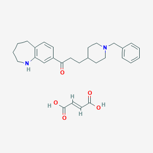 molecular formula C29H36N2O5 B126280 扎那匹酯富马酸盐 CAS No. 142852-51-5