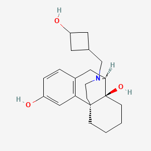(1R,9S,10S)-17-[(3-Hydroxycyclobutyl)methyl]-17-azatetracyclo[7.5.3.01,10.02,7]heptadeca-2(7),3,5-triene-4,10-diol