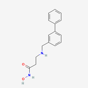 molecular formula C16H18N2O2 B12628012 N~3~-[([1,1'-Biphenyl]-3-yl)methyl]-N-hydroxy-beta-alaninamide CAS No. 919997-30-1