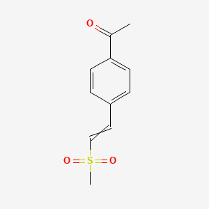 1-{4-[2-(Methanesulfonyl)ethenyl]phenyl}ethan-1-one