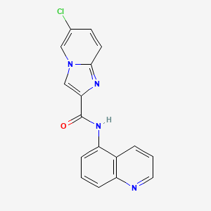 6-chloro-N-(quinolin-5-yl)imidazo[1,2-a]pyridine-2-carboxamide