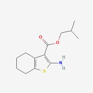 2-Methylpropyl 2-amino-4,5,6,7-tetrahydro-1-benzothiophene-3-carboxylate