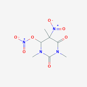 1,3,5-Trimethyl-5-nitro-2,6-dioxohexahydropyrimidin-4-yl nitrate