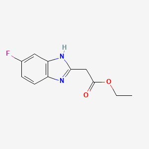 Ethyl 2-(5-fluoro-1H-benzo[D]imidazol-2-YL)acetate