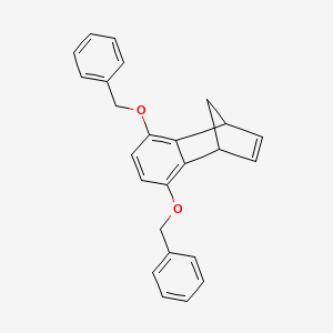 molecular formula C25H22O2 B12628072 5,8-Bis(benzyloxy)-1,4-dihydro-1,4-methanonaphthalene CAS No. 920287-08-7