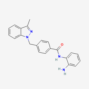 molecular formula C22H20N4O B12628144 N-(2-Aminophenyl)-4-[(3-methyl-1H-indazol-1-yl)methyl]benzamide CAS No. 920314-77-8