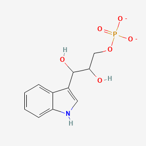molecular formula C11H12NO6P-2 B1262816 1-C-(indol-3-yl)glycerol 3-phosphate(2-) 