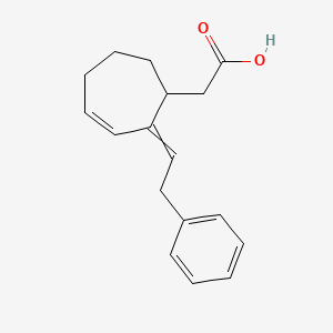 molecular formula C17H20O2 B12628247 [2-(2-Phenylethylidene)cyclohept-3-en-1-yl]acetic acid CAS No. 919283-96-8