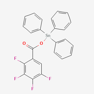 molecular formula C25H16F4O2Sn B12628271 Triphenyl[(2,3,4,5-tetrafluorobenzoyl)oxy]stannane CAS No. 921770-49-2