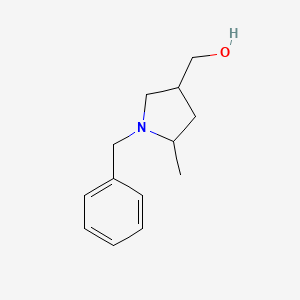 molecular formula C13H19NO B12628348 (1-Benzyl-5-methylpyrrolidin-3-yl)methanol 