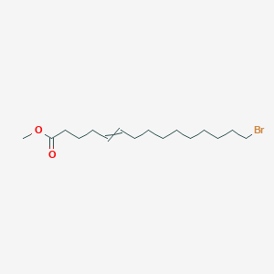 molecular formula C16H29BrO2 B12628350 Methyl 15-bromopentadec-5-enoate CAS No. 918905-75-6