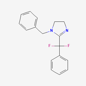 molecular formula C17H16F2N2 B12628354 1-Benzyl-2-(difluorophenylmethyl)-4,5-dihydro-1H-imidazole 