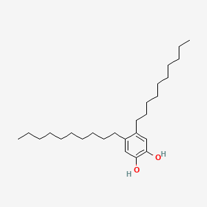 4,5-Didecylbenzene-1,2-diol