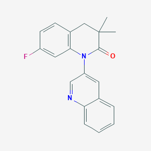 7-Fluoro-3,3-dimethyl-3,4-dihydro-2H-[1,3'-biquinolin]-2-one