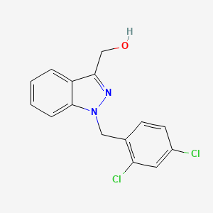 {1-[(2,4-Dichlorophenyl)methyl]-1H-indazol-3-yl}methanol