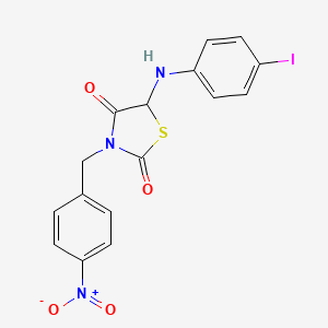 molecular formula C16H12IN3O4S B12628401 C16H12IN3O4S 