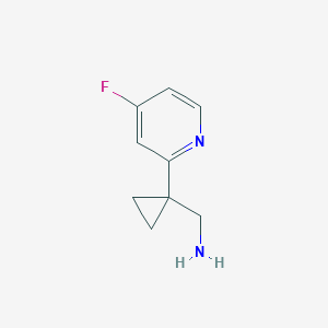 molecular formula C9H11FN2 B12628415 (1-(4-Fluoropyridin-2-YL)cyclopropyl)methanamine 