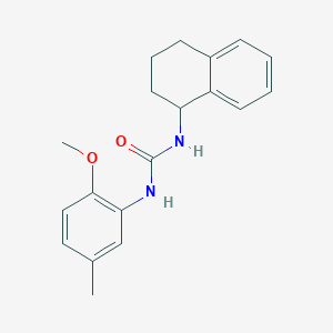molecular formula C19H22N2O2 B1262849 1-(2-Methoxy-5-methylphenyl)-3-(1,2,3,4-tetrahydronaphthalen-1-yl)urea 