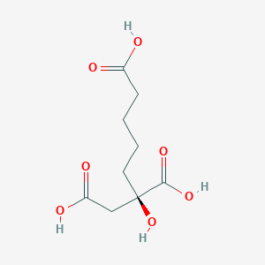 molecular formula C9H14O7 B1262852 (2R)-trihomocitric acid 