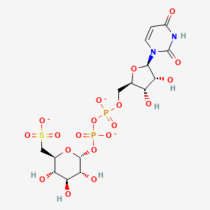 molecular formula C15H21N2O19P2S-3 B1262861 UDP-6-sulfoquinovose(3-) 