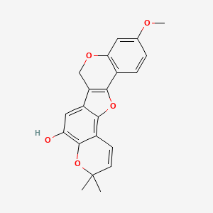 molecular formula C21H18O5 B1262865 Lespeflorin H2 