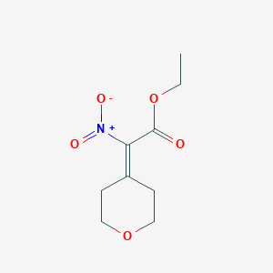 ethyl 2-nitro-2-(2H-pyran-4(3H,5H,6H)-ylidene)acetate