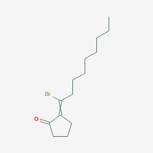 2-(1-Bromononylidene)cyclopentan-1-one