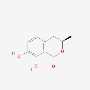 molecular formula C11H12O4 B1262884 (3R)-3,5-Dimethyl-7,8-dihydroxy-3,4-dihydro-1H-2-benzopyran-1-one 