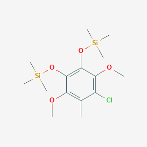 [(4-Chloro-3,6-dimethoxy-5-methyl-1,2-phenylene)bis(oxy)]bis(trimethylsilane)