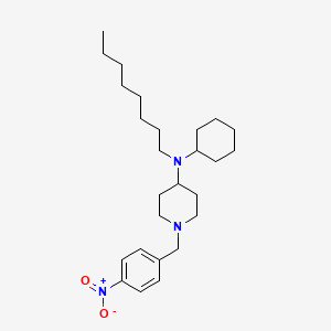 N-Cyclohexyl-1-[(4-nitrophenyl)methyl]-N-octylpiperidin-4-amine