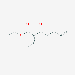 Ethyl 2-ethylidene-3-oxohept-6-enoate